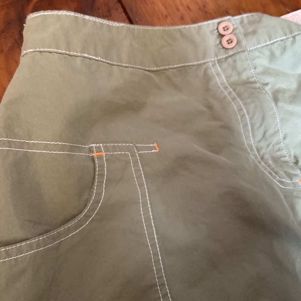 Safari green cargo skirt by Dakini size 10 - Picture 12 of 12